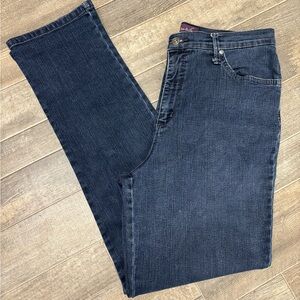 Gloria‎ Vanderbilt Womens Dark Wash Straight Jeans Size 12